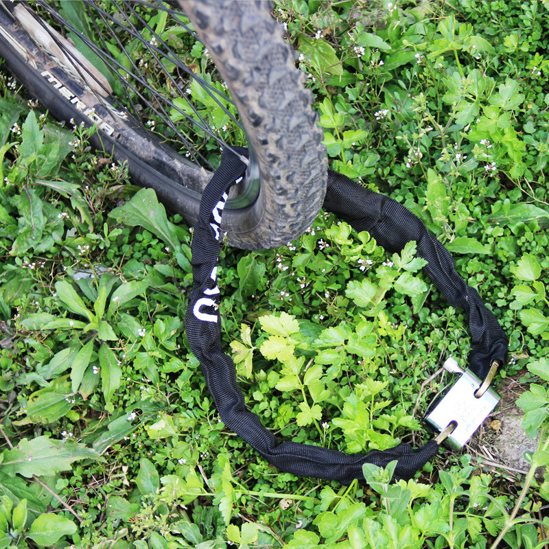 山地车与电动车防盗首选 深度解析SN0805 P11不锈钢链条锁（0.83米）